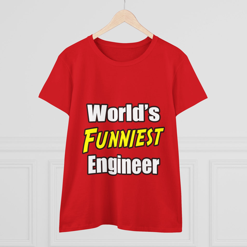 World's Funniest Engineer - Women's Midweight Cotton Tee