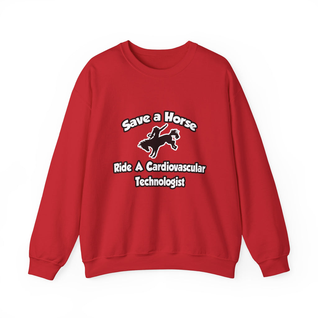 Save a Horse, Ride a Cardiovascular Tech - Unisex Heavy Blend™ Crewneck Sweatshirt
