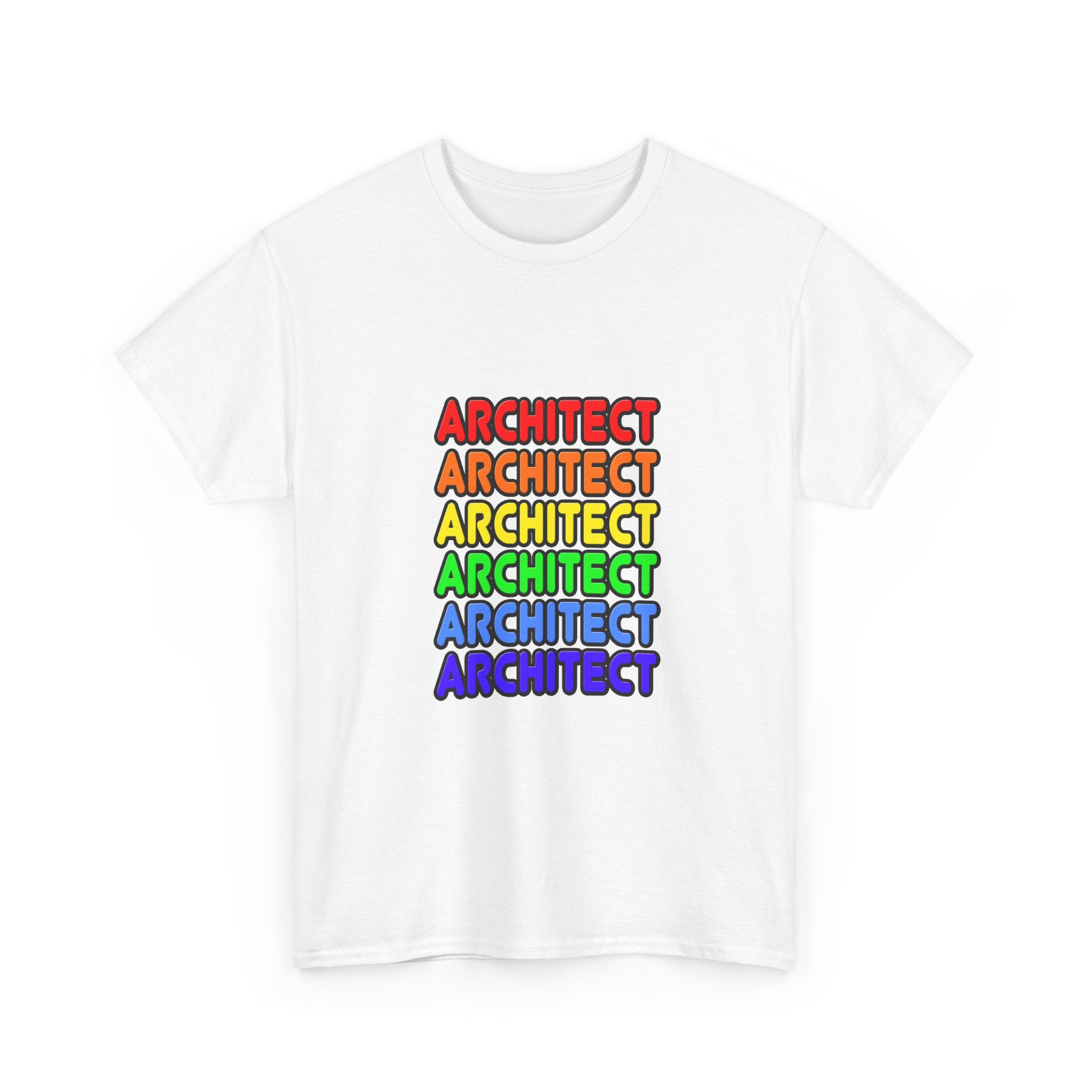 Rainbow Architect - Unisex Heavy Cotton Tee