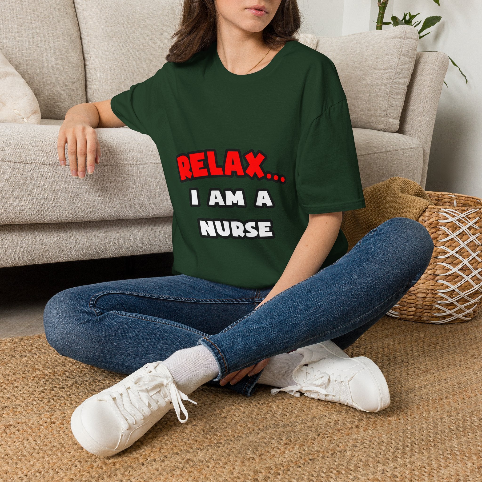 Relax ... I Am A Nurse - Unisex Softstyle T-Shirt