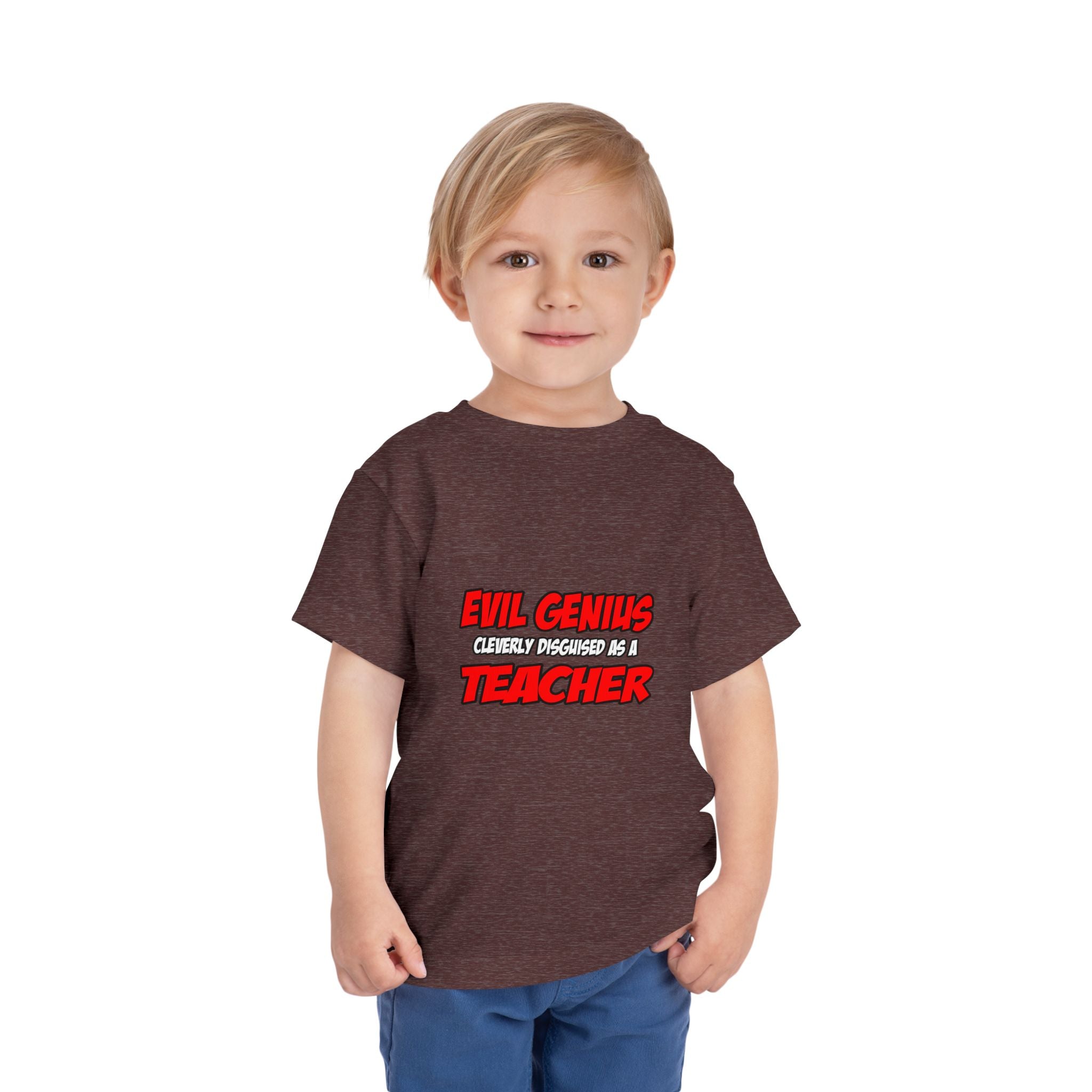 Evil Genius...Teacher - Toddler Short Sleeve Tee