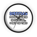 Miracles and Dietitians - Wall Clock