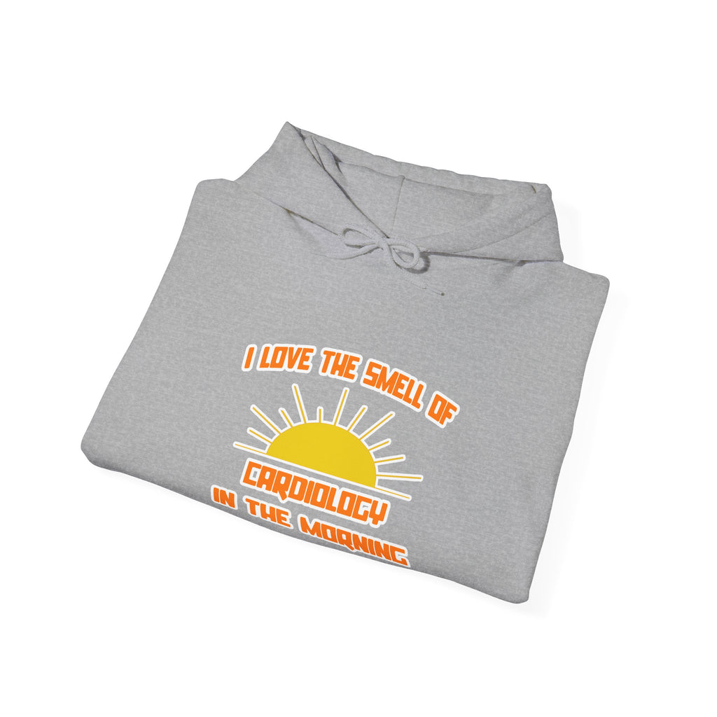 Smell of Cardiology in the Morning - Unisex Heavy Blend™ Hooded Sweatshirt