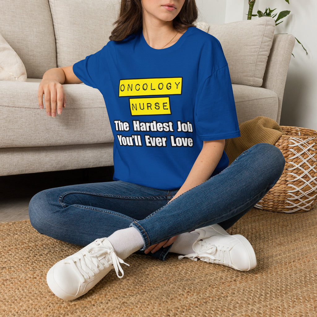 Oncology Nurse...Hardest Job You'll Ever Love - Unisex Softstyle T-Shirt