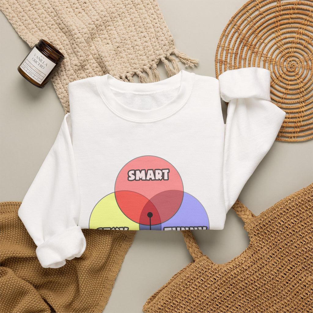 Venn Diagram .. Chemical Engineers - Unisex Heavy Blend™ Crewneck Sweatshirt