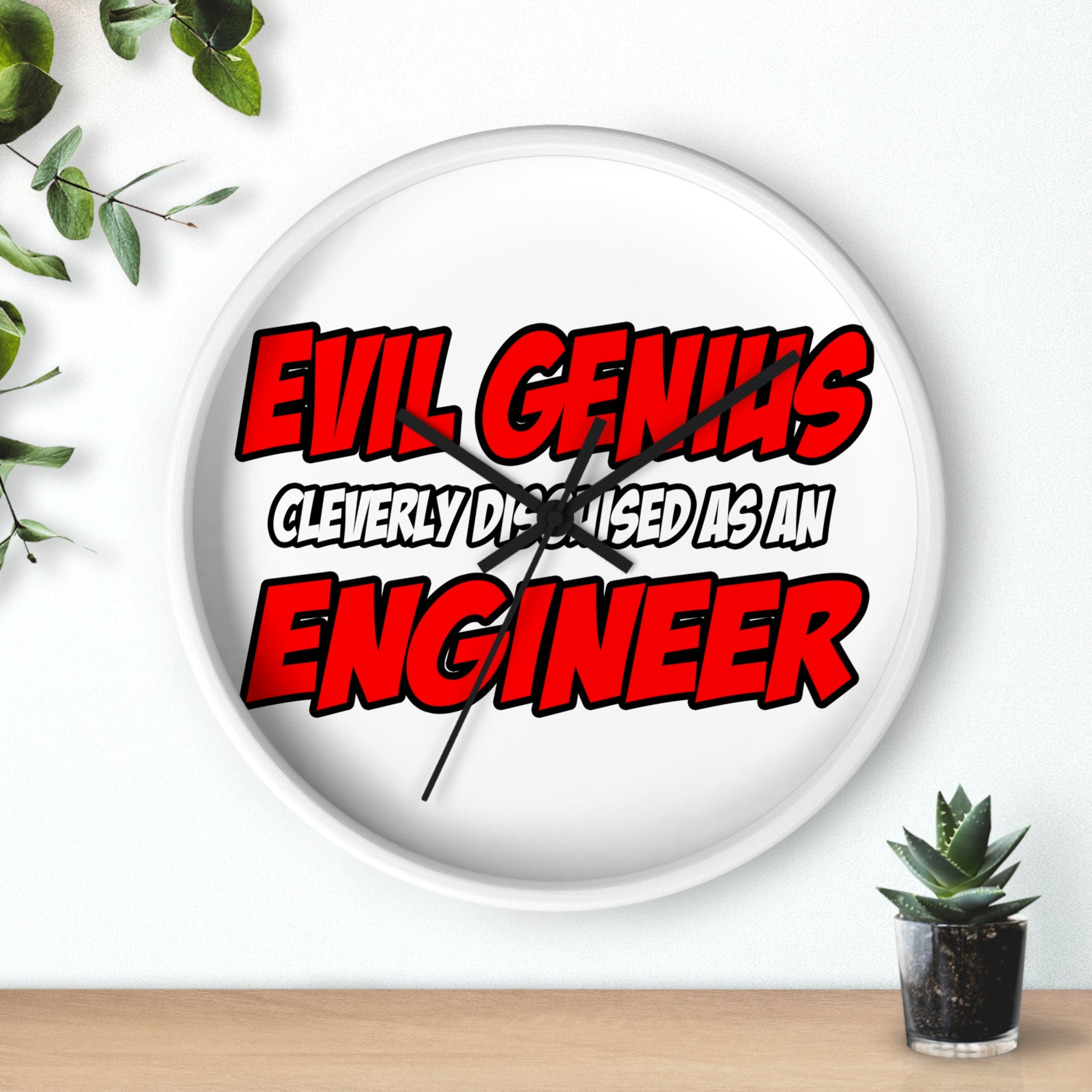 Evil Genius...Engineer - Wall Clock
