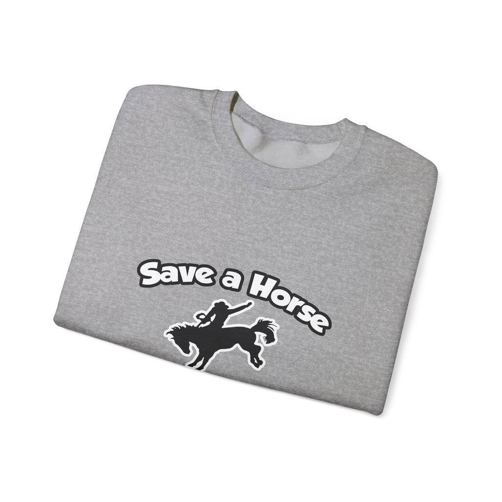 Save a Horse, Ride an Aerospace Engineer - Unisex Heavy Blend™ Crewneck Sweatshirt