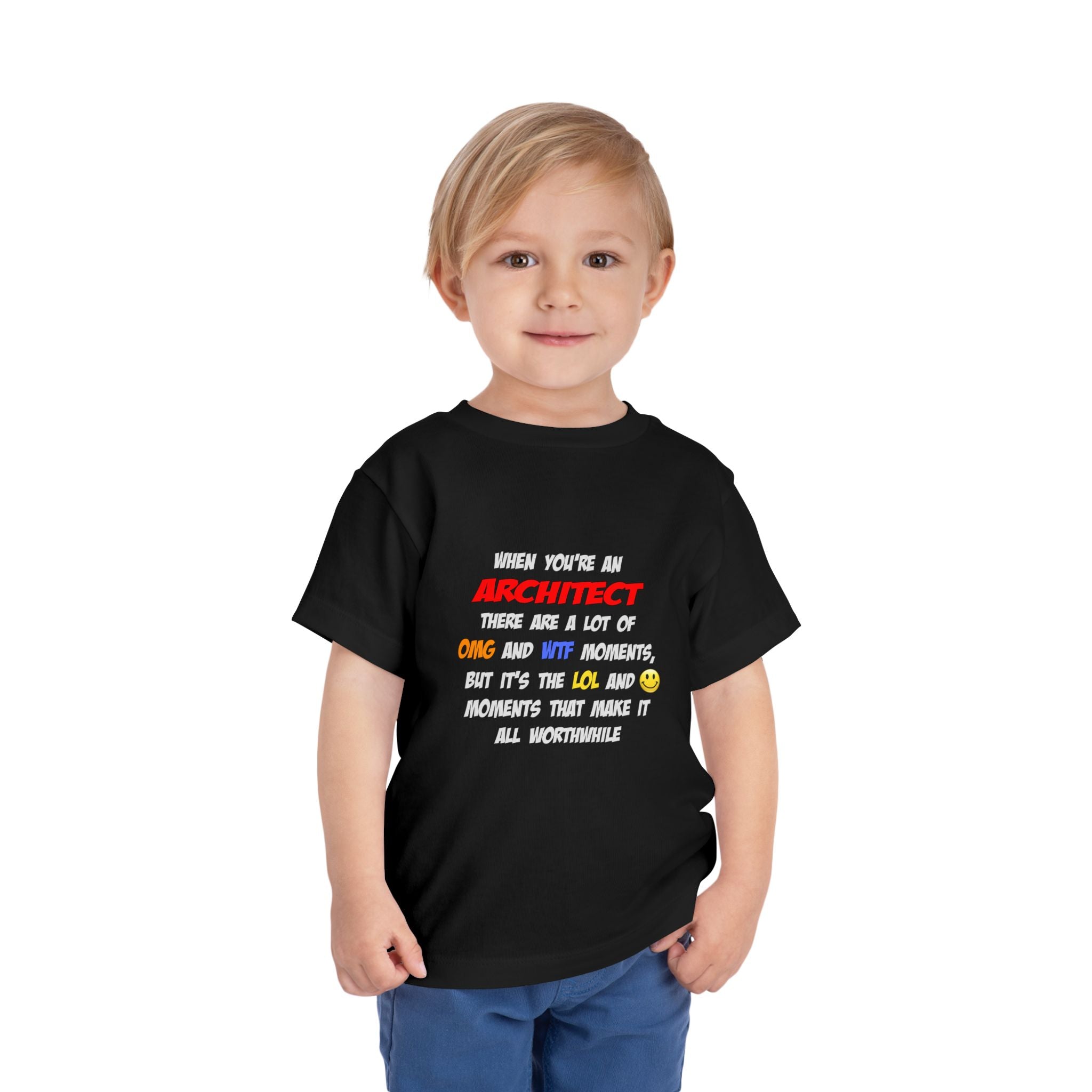 Architect .. OMG WTF LOL - Toddler Short Sleeve Tee
