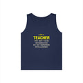 Teacher...Superior Intelligence - Unisex Heavy Cotton Tank Top