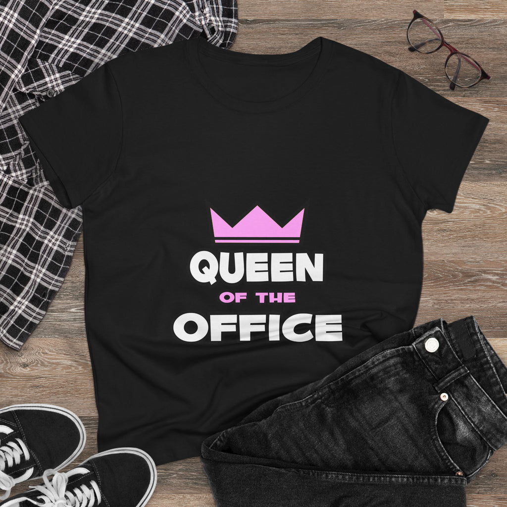 Queen of the Office - Women's Midweight Cotton Tee