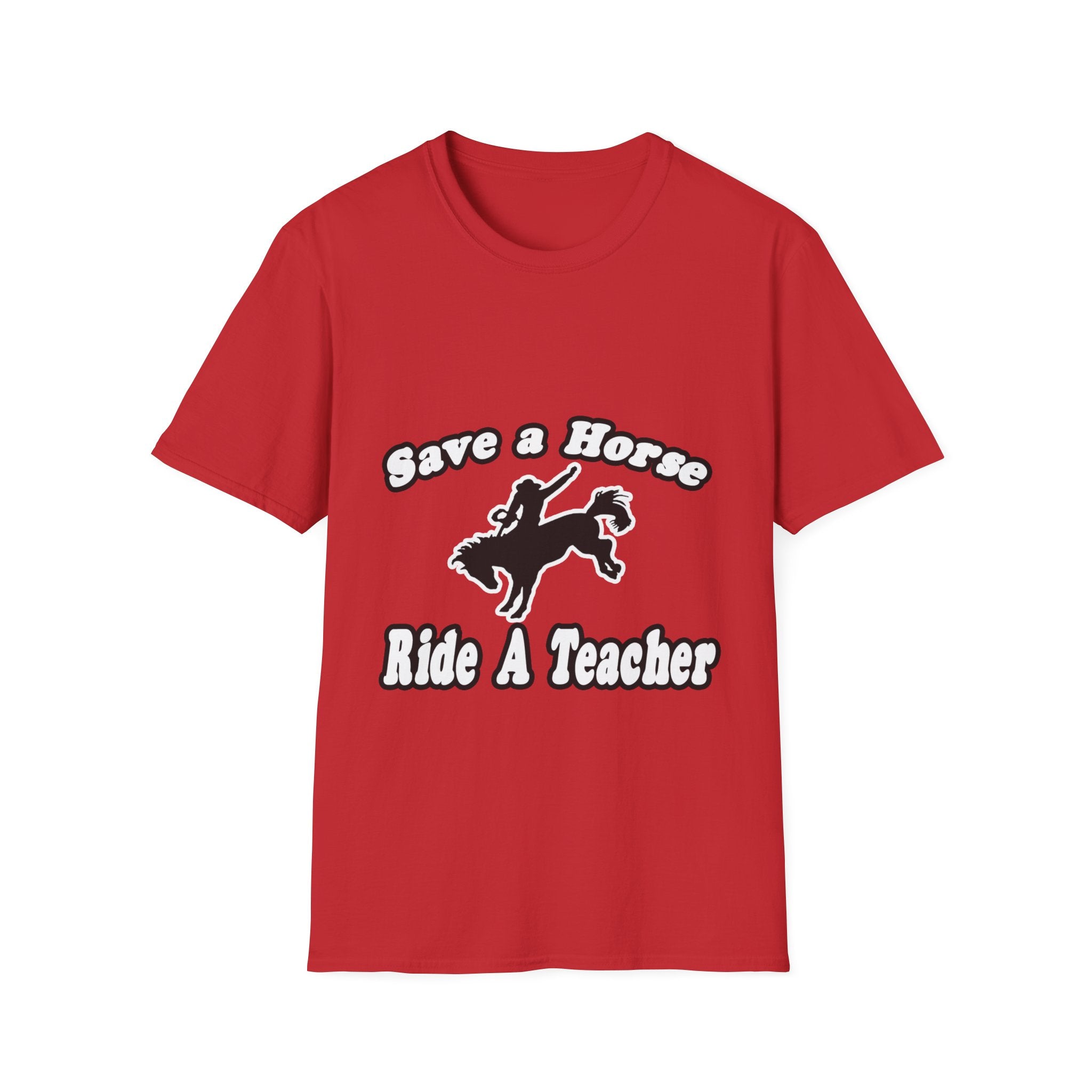 save horse ride teacher - Unisex Softstyle T-Shirt