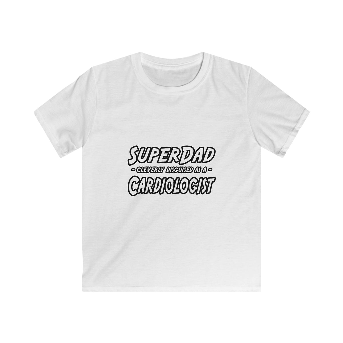 SuperDad...Cardiologist - Kids Softstyle Tee
