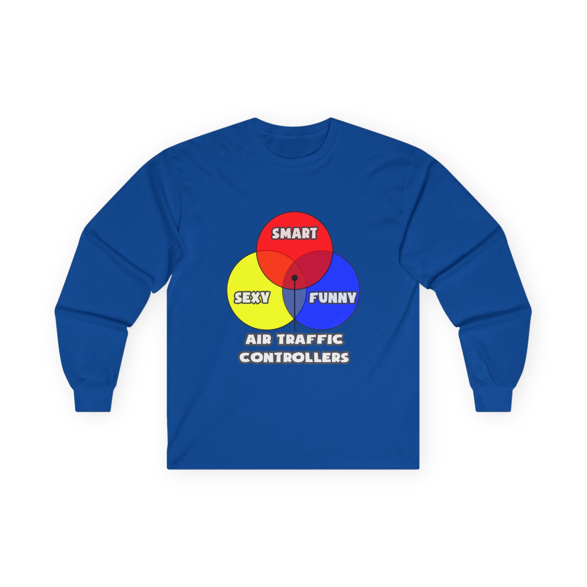 Venn Diagram .. Air Traffic Controllers - Unisex Ultra Cotton Long Sleeve Tee