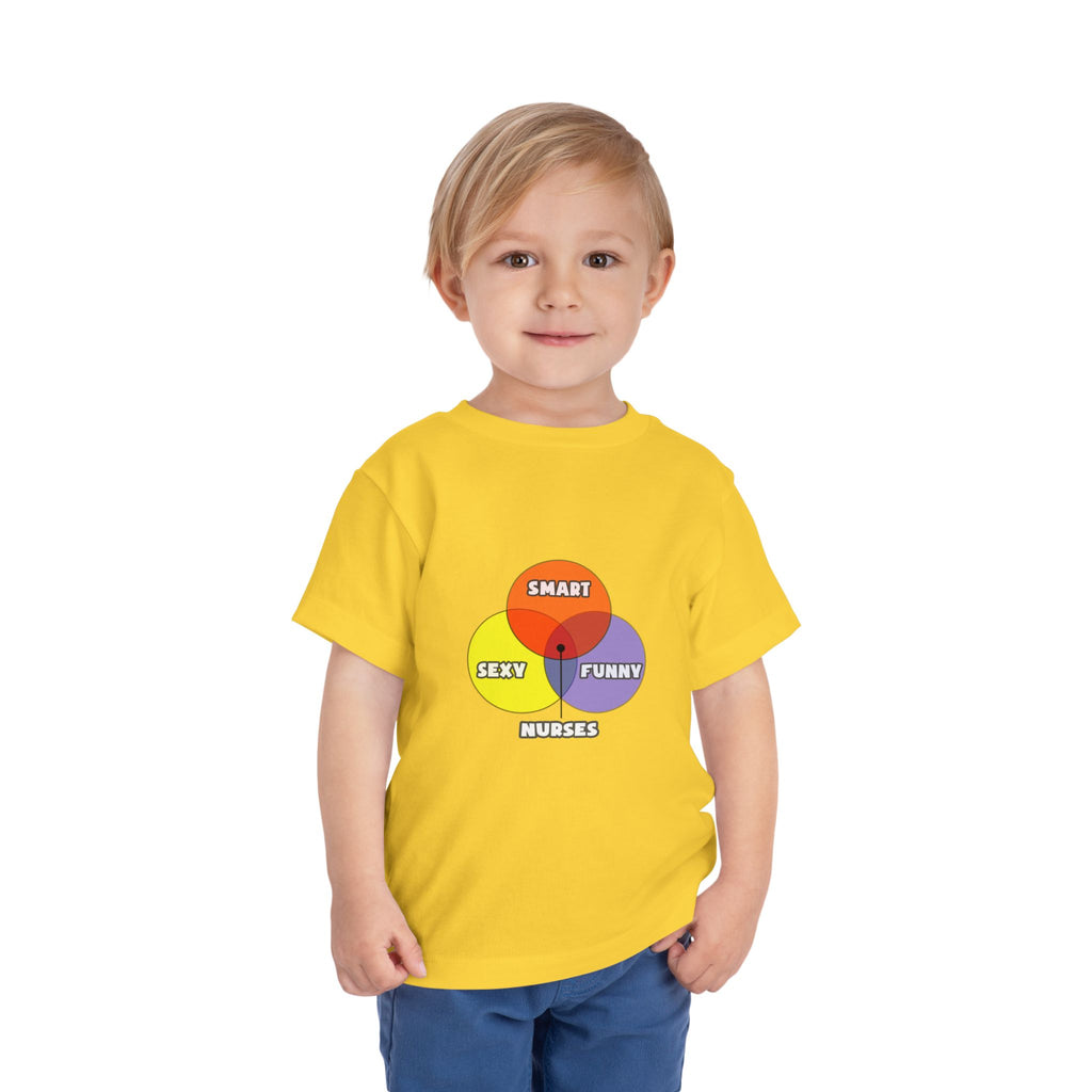 Venn Diagram .. Nurses - Toddler Short Sleeve Tee