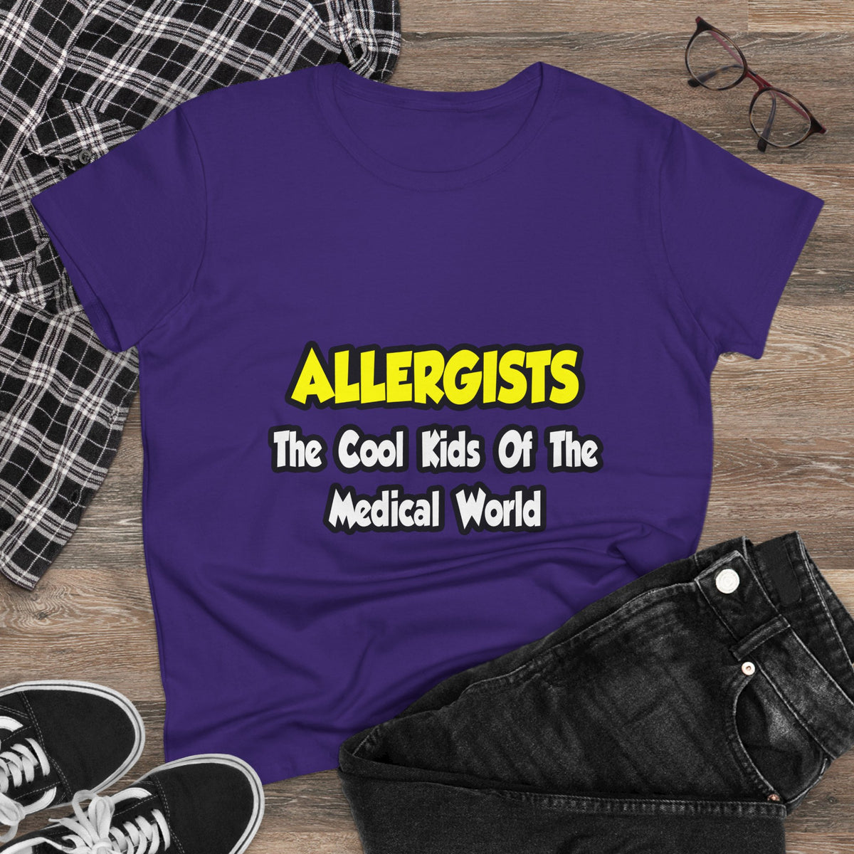Allergists .. Cool Kids of the Medical World - Women's Midweight Cotton Tee