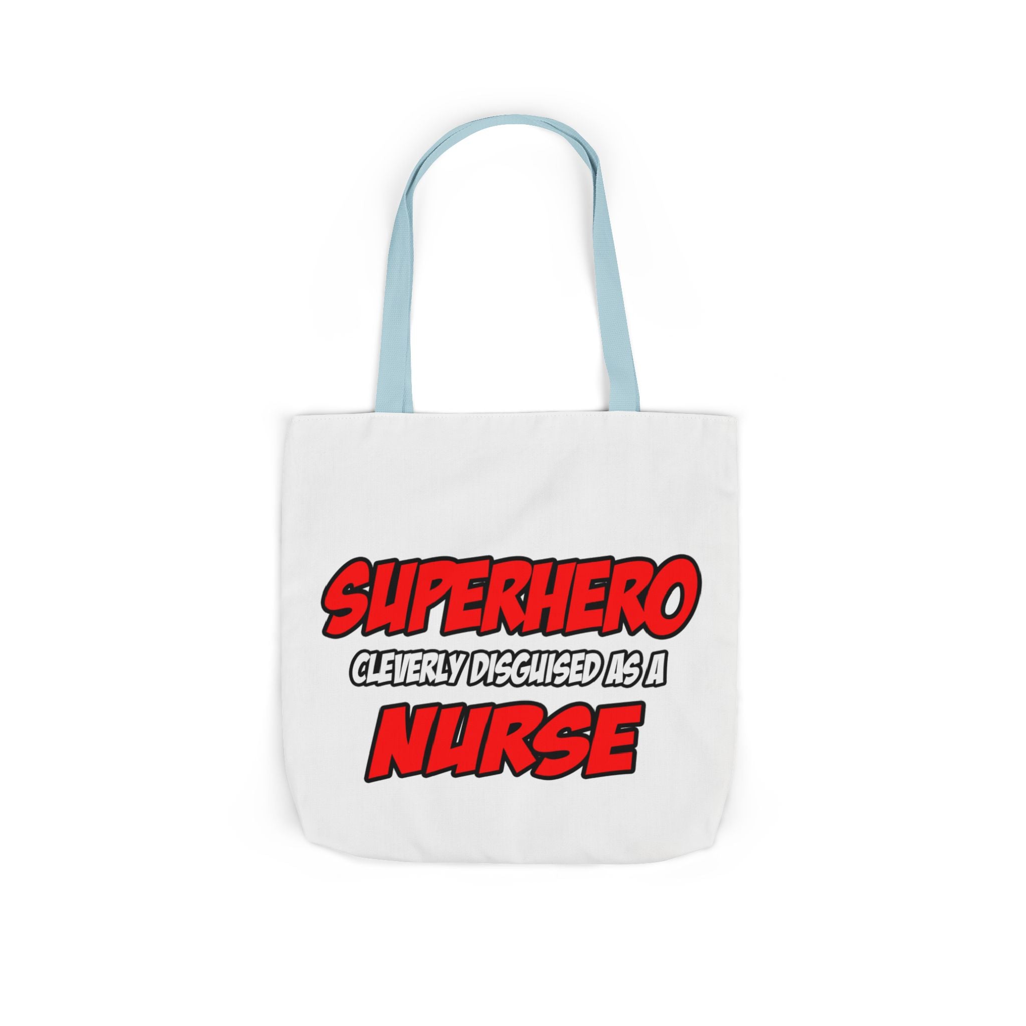 Superhero...Nurse - Canvas Tote Bag, 5-Color Straps