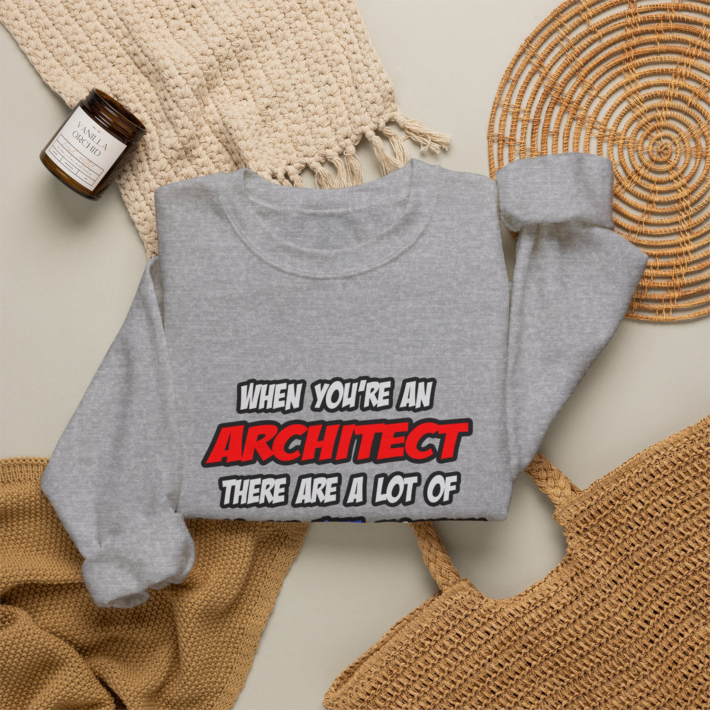 Architect .. OMG WTF LOL - Unisex Heavy Blend™ Crewneck Sweatshirt
