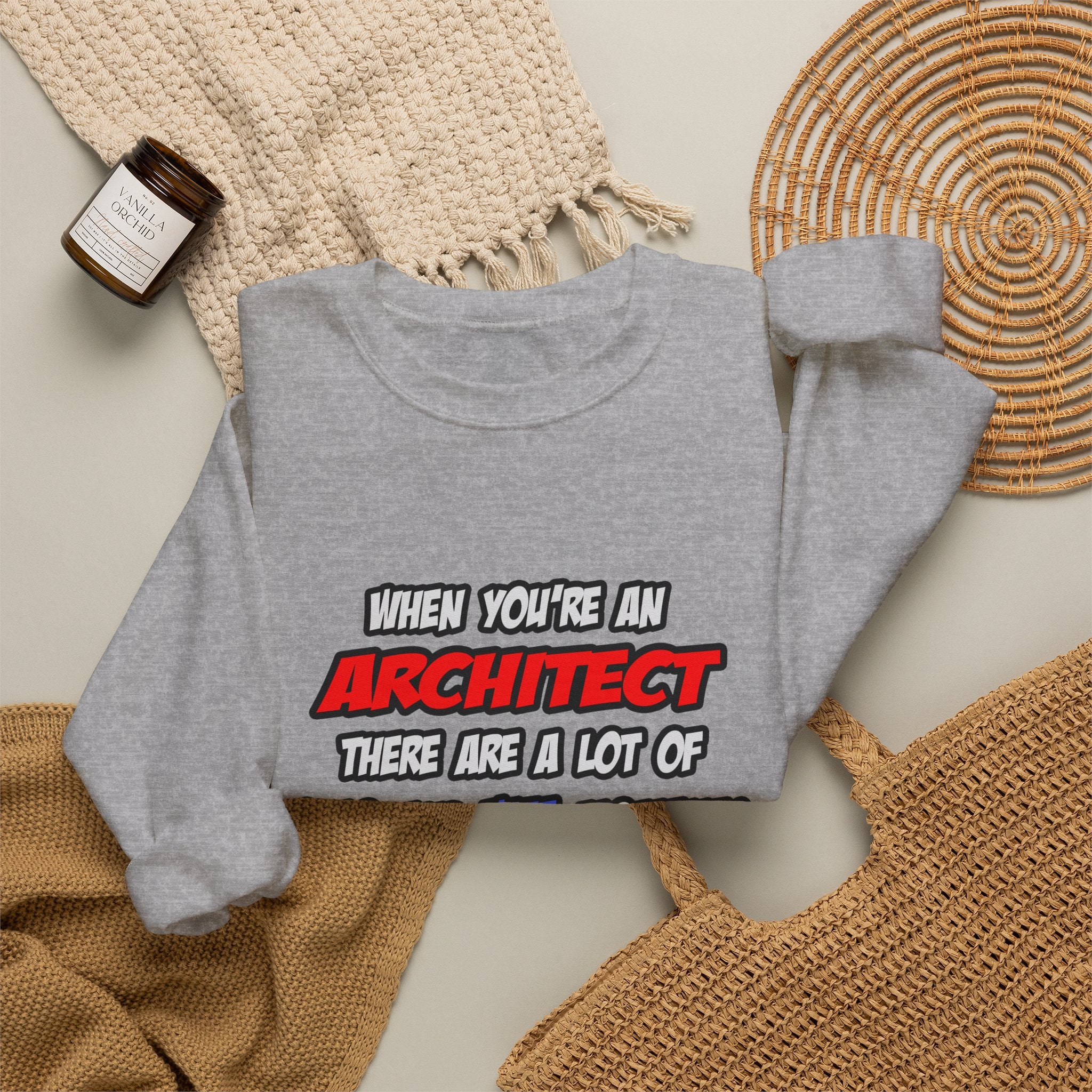 Architect .. OMG WTF LOL - Unisex Heavy Blend™ Crewneck Sweatshirt
