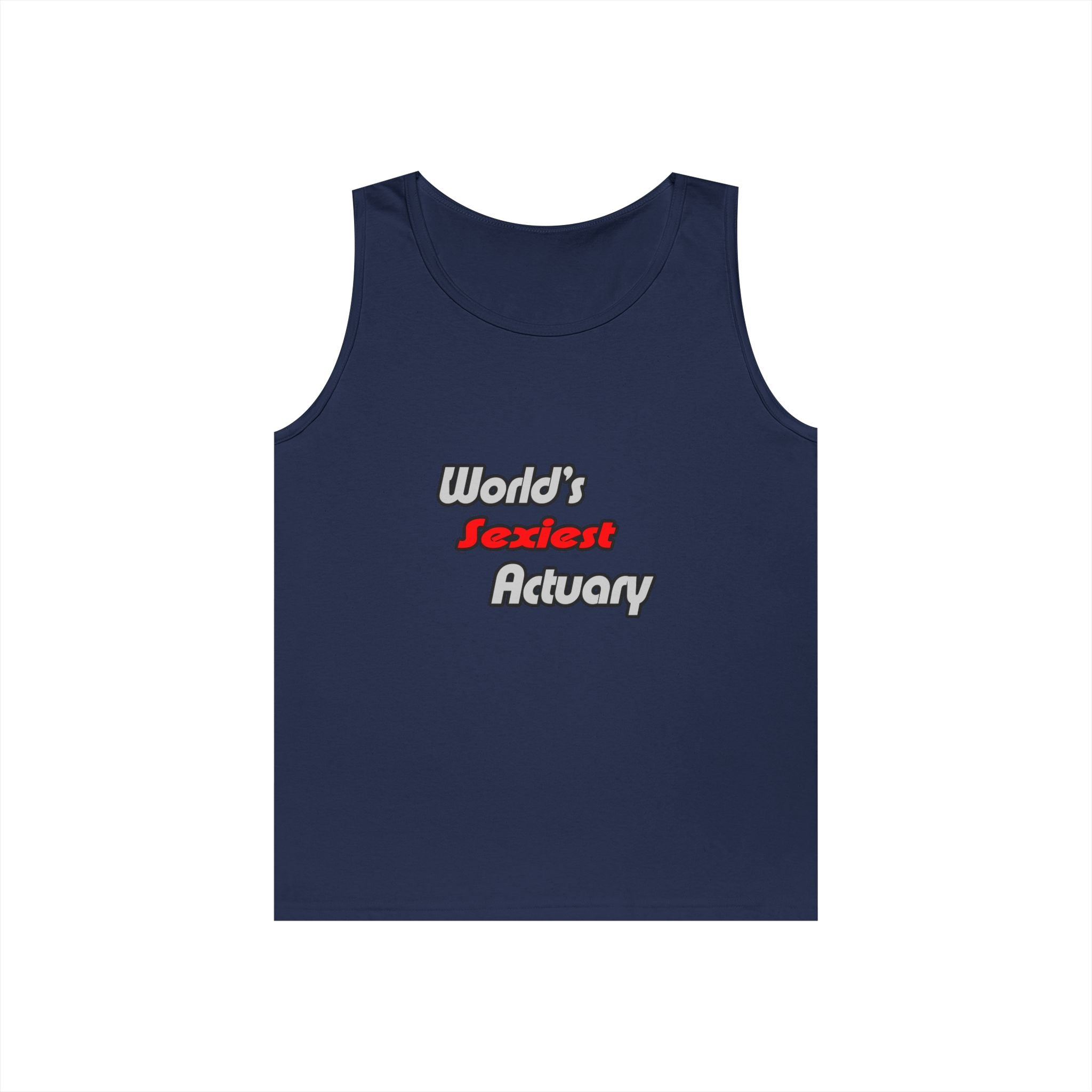 World's Sexiest Actuary - Unisex Heavy Cotton Tank Top