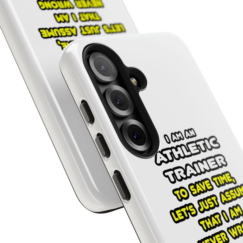 Funny Athletic Trainer T Shirts - Tough Phone Cases