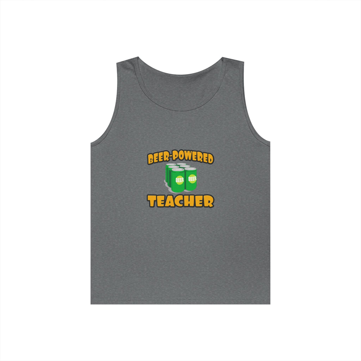 Beer Powered Teacher - Unisex Heavy Cotton Tank Top