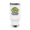 Dental Hygienist...Superior Intelligence - Stainless Steel Travel Mug with Handle, 14oz