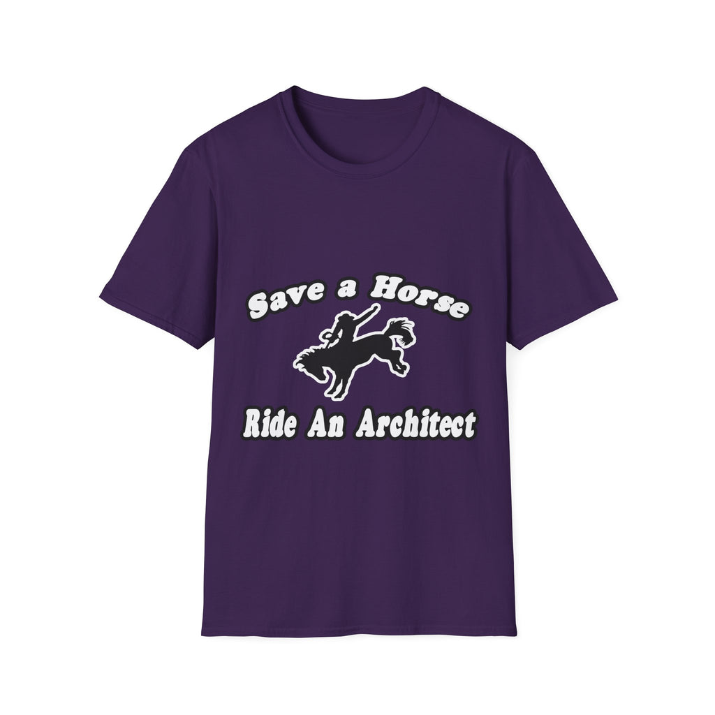 Save Horse, Ride Architect - Unisex Softstyle T-Shirt