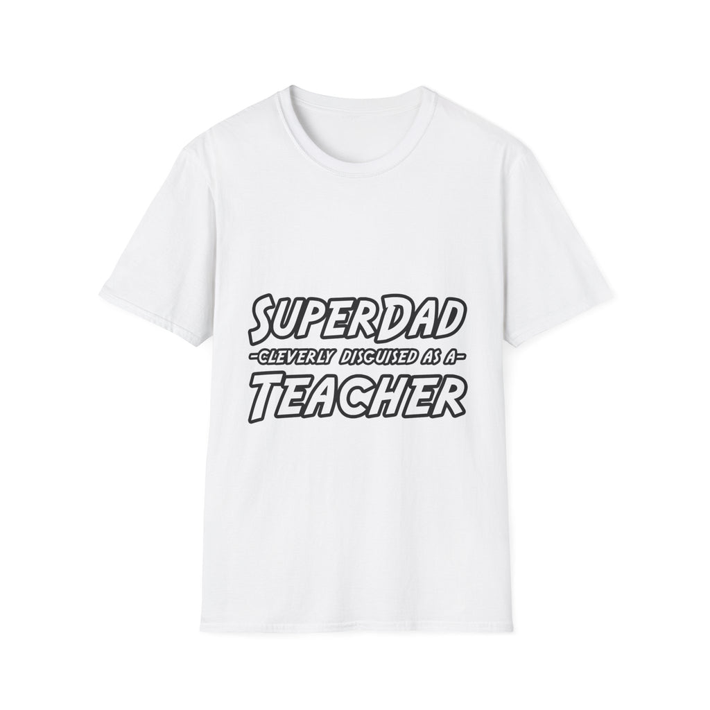 superdad dark teacher - Unisex Softstyle T-Shirt