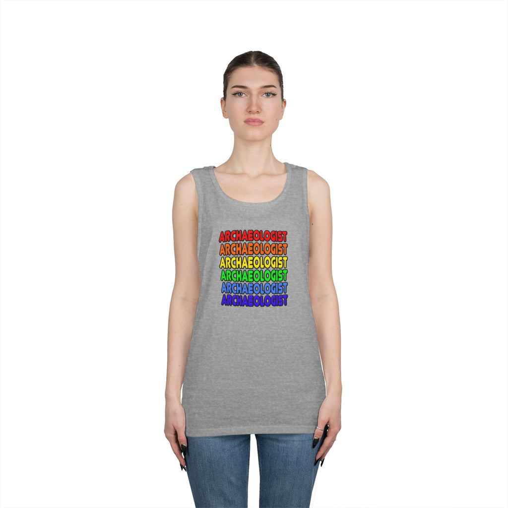 Rainbow Archaeologist - Unisex Heavy Cotton Tank Top