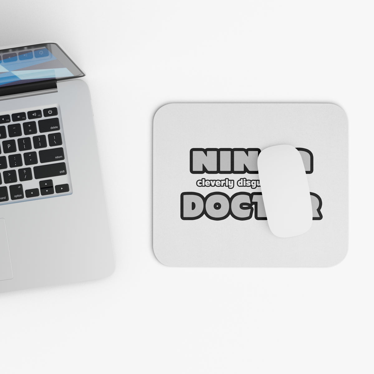 Ninja Cleverly Disguised As A Doctor - Mouse Pad (Rectangle)