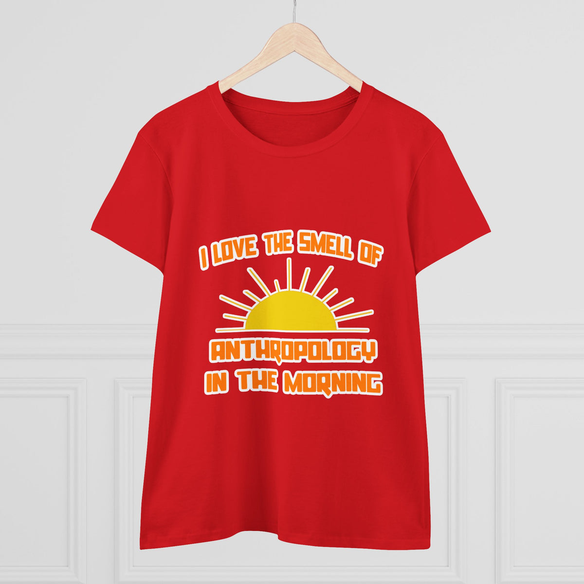 Smell of Anthropology in the Morning - Women's Midweight Cotton Tee