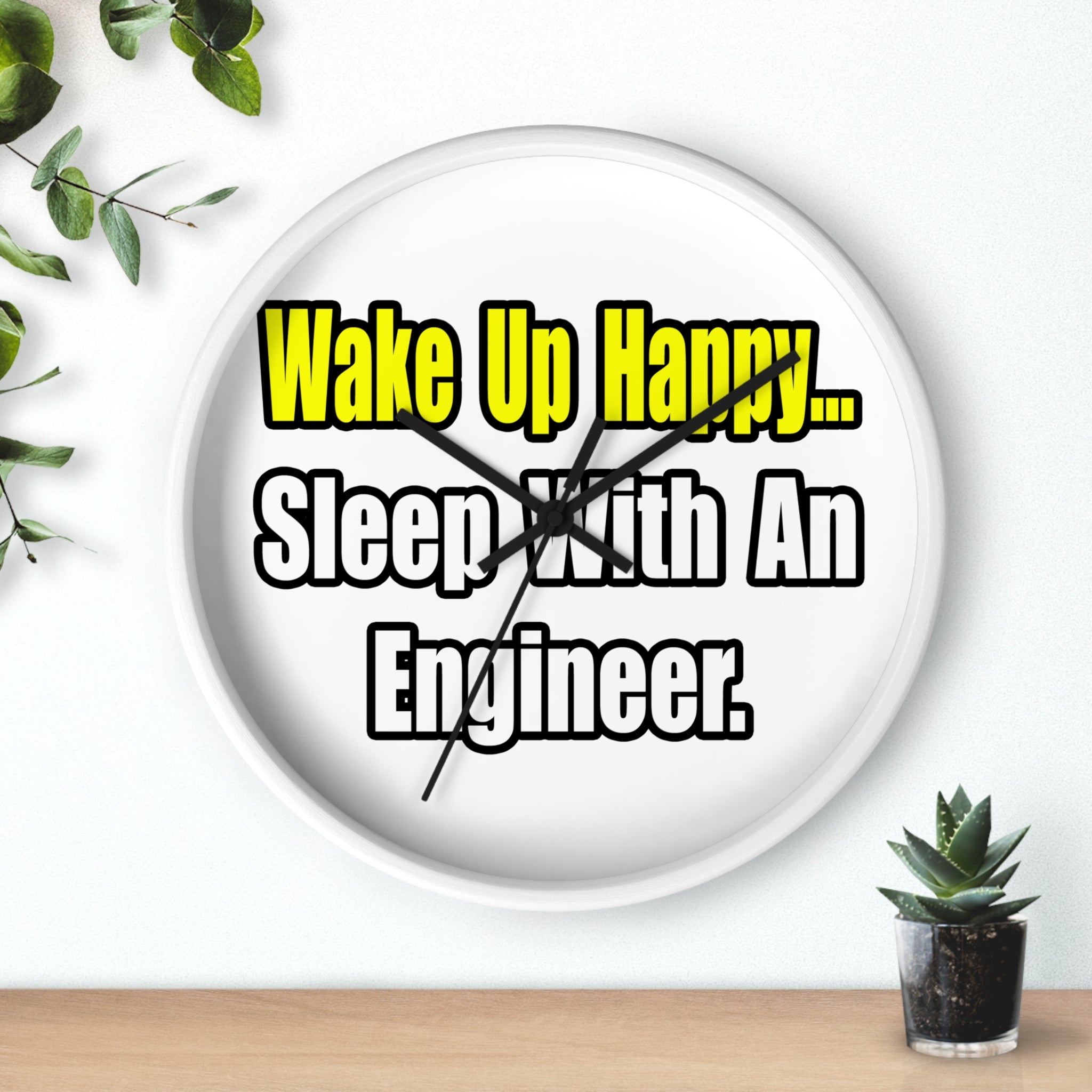 Sleep With Engineer - Wall Clock
