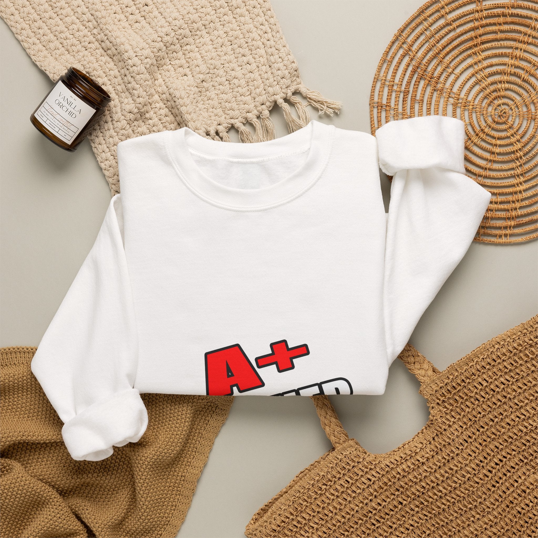 a plus teacher - Unisex Heavy Blend™ Crewneck Sweatshirt