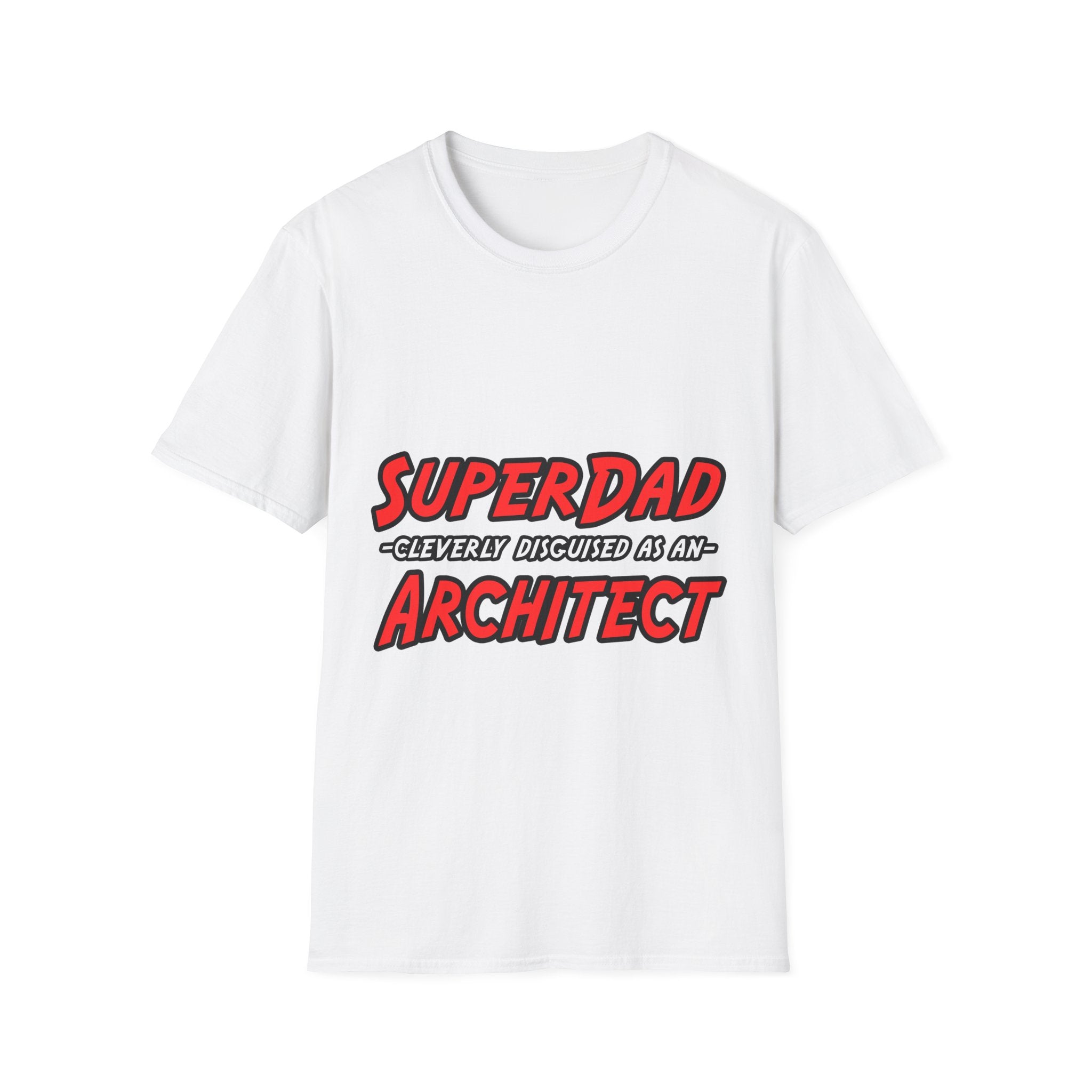 SuperDad...Architect - Unisex Softstyle T-Shirt
