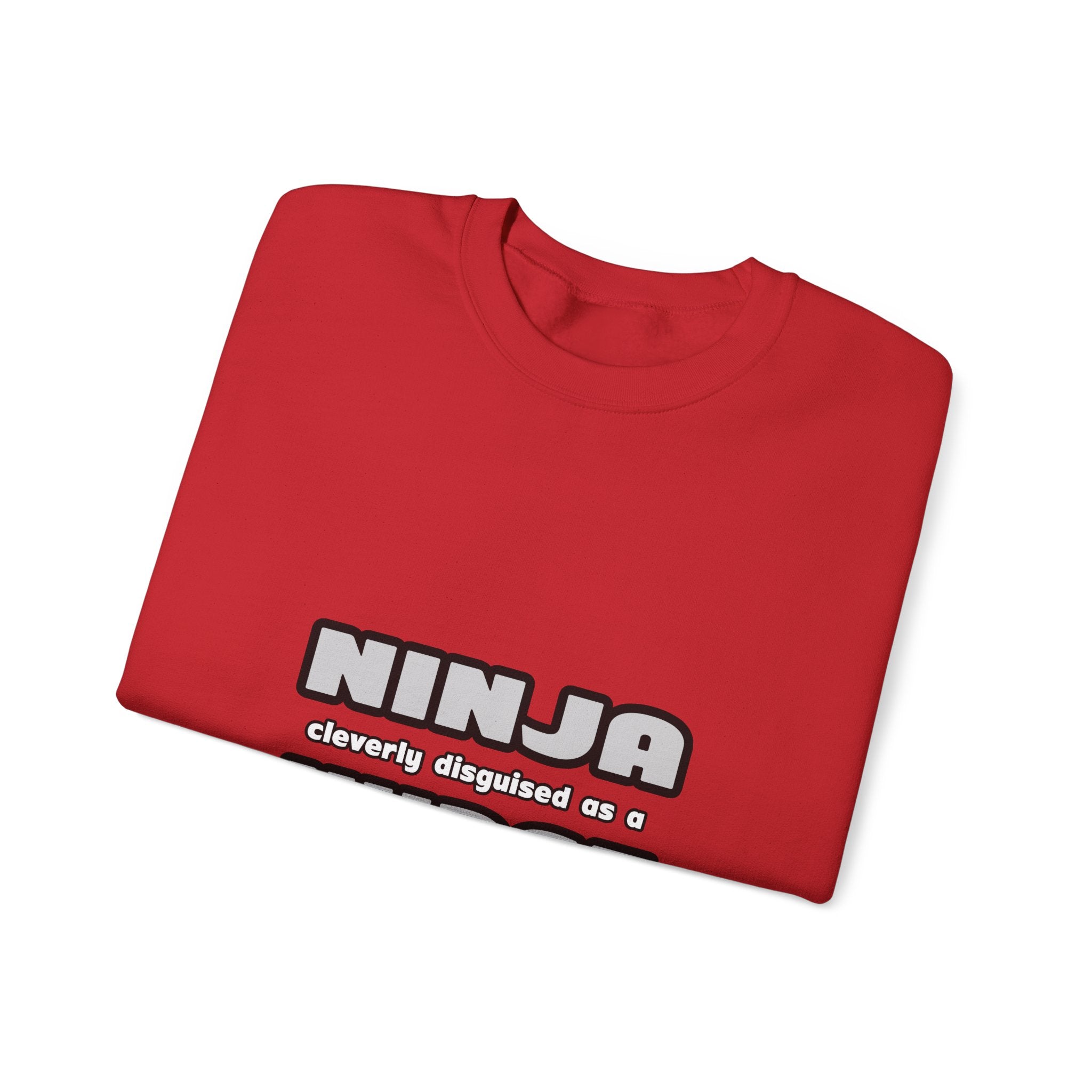 Ninja Cleverly Disguised As A Nurse - Unisex Heavy Blend™ Crewneck Sweatshirt