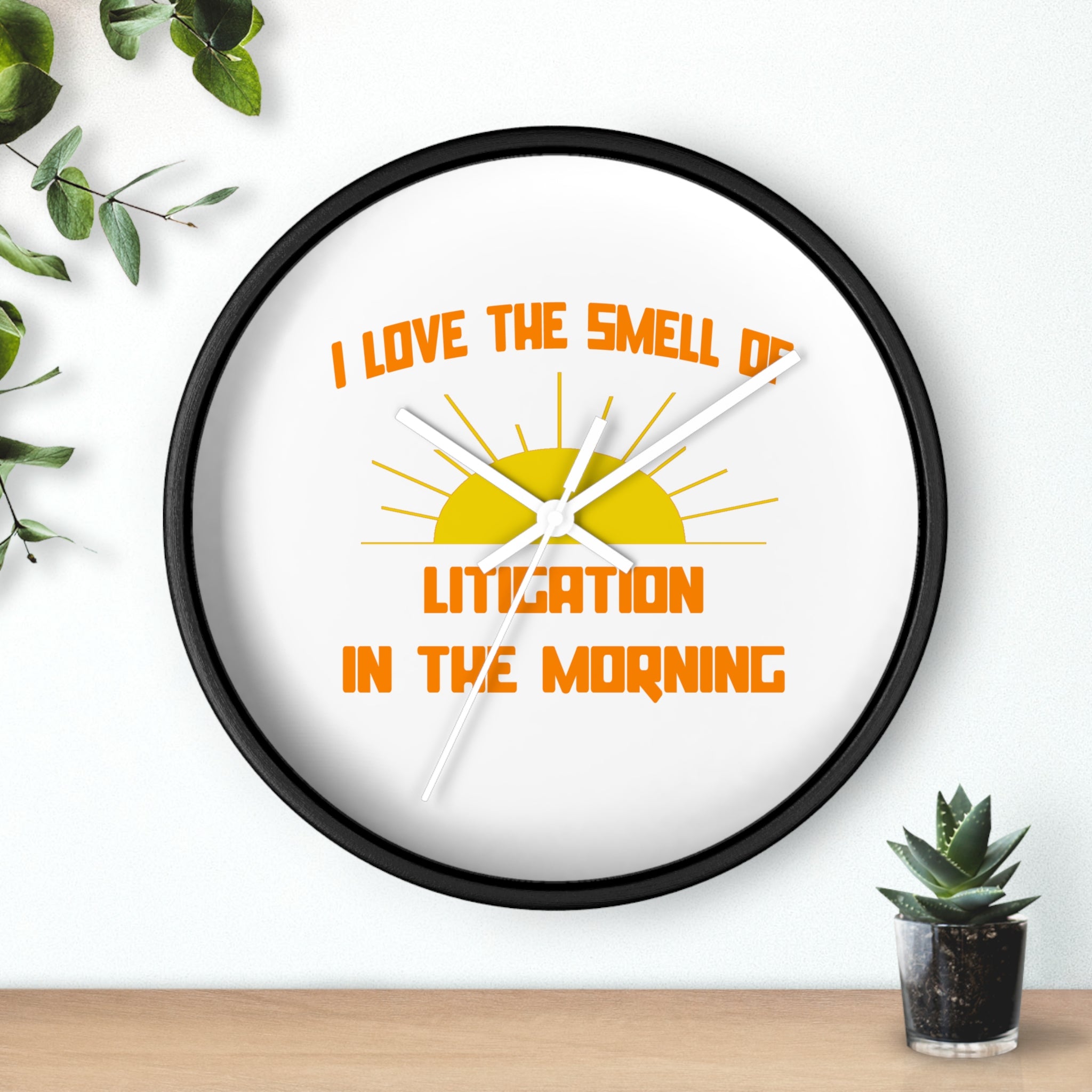 Smell of Litigation in the Morning - Wall Clock