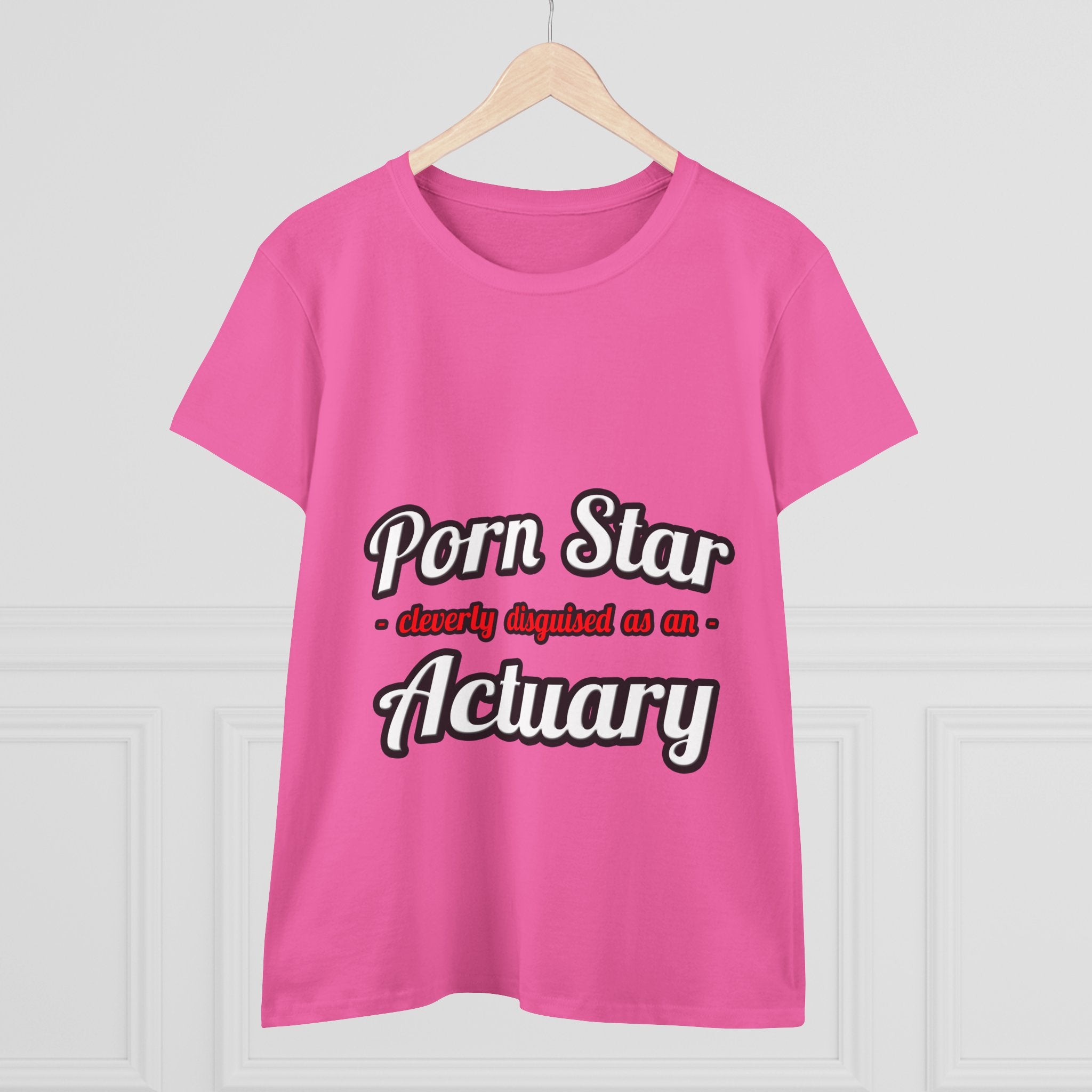 Porn Star ... Actuary - Women's Midweight Cotton Tee