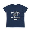 Save a Horse, Ride a Forensic Nurse - Women's Midweight Cotton Tee