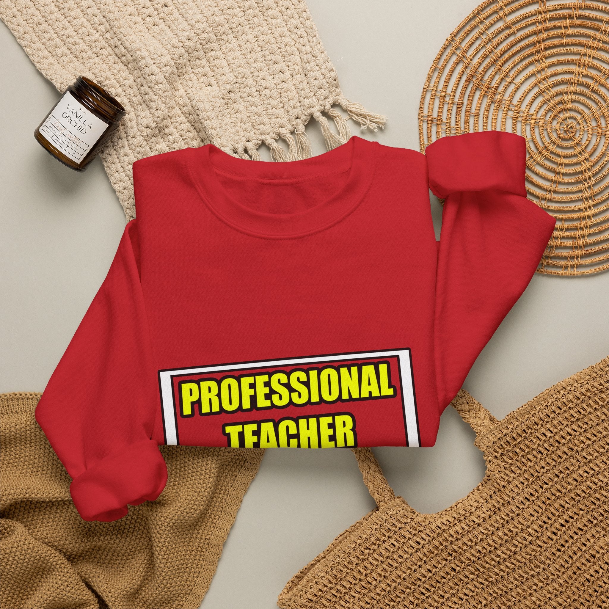 Professional Teacher...Don't Try This At Home - Unisex Heavy Blend™ Crewneck Sweatshirt