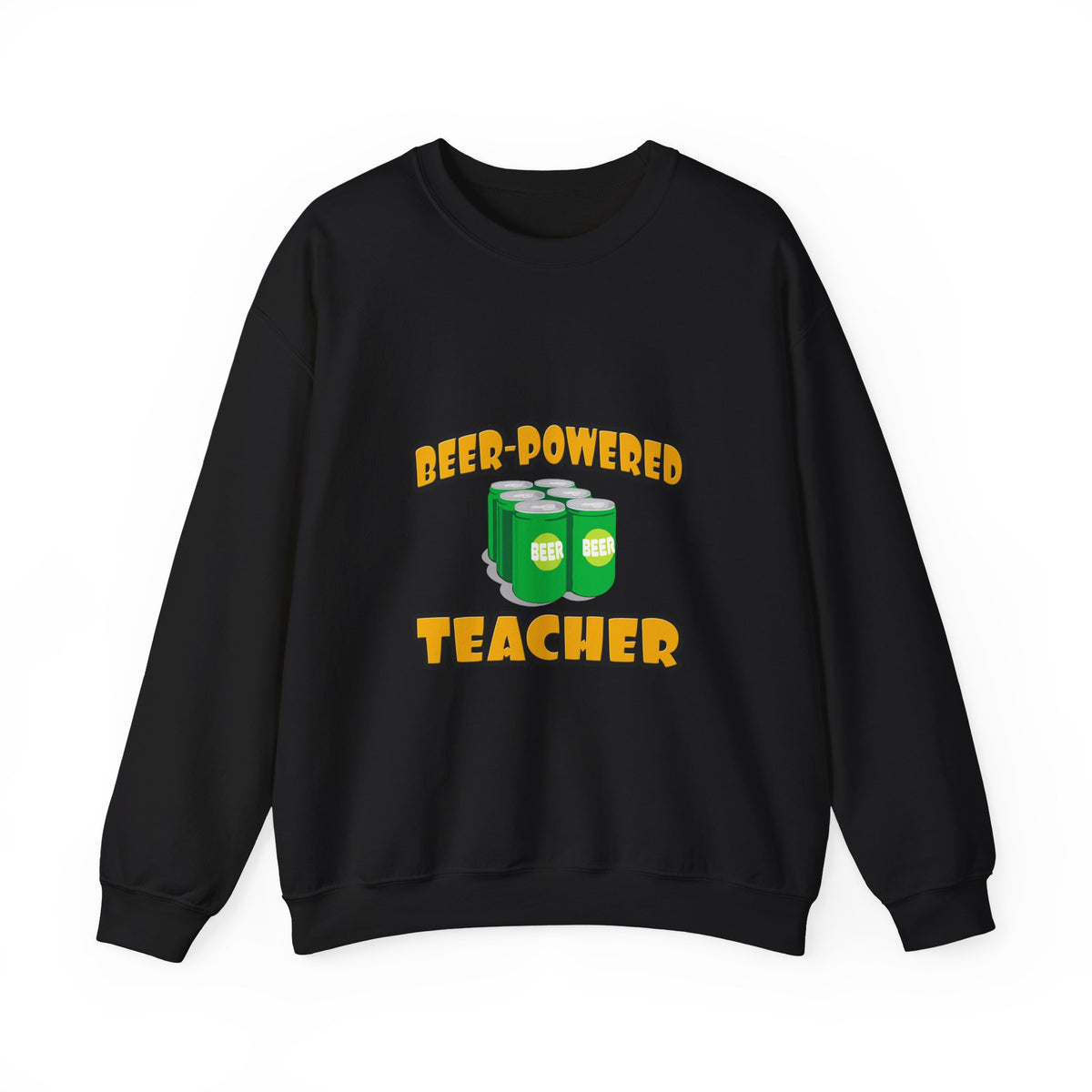 Beer Powered Teacher - Unisex Heavy Blend™ Crewneck Sweatshirt