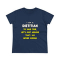 Funny Dietitian T Shirts and Gifts - Women's Midweight Cotton Tee