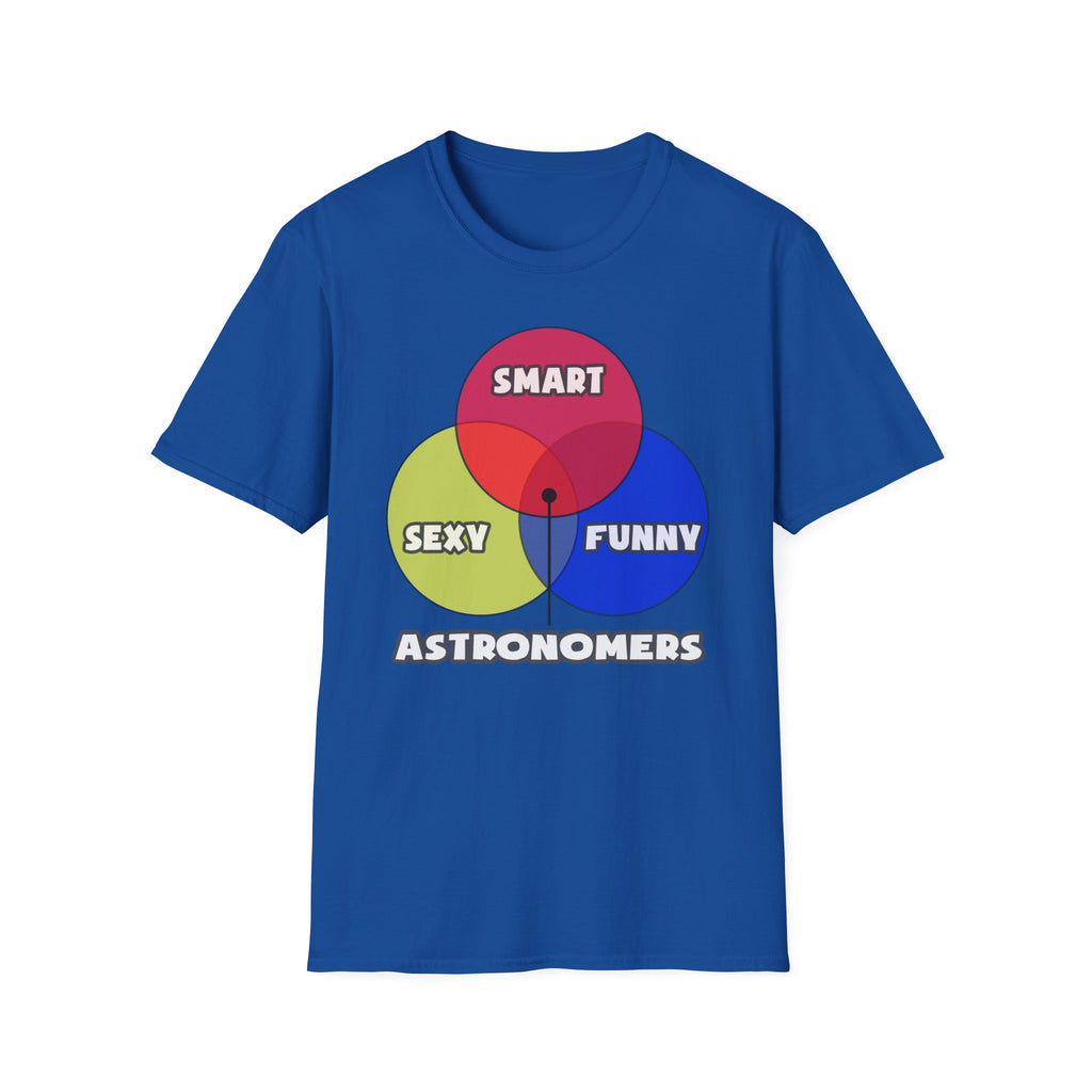Venn Diagram .. Astronomers - Unisex Softstyle T-Shirt