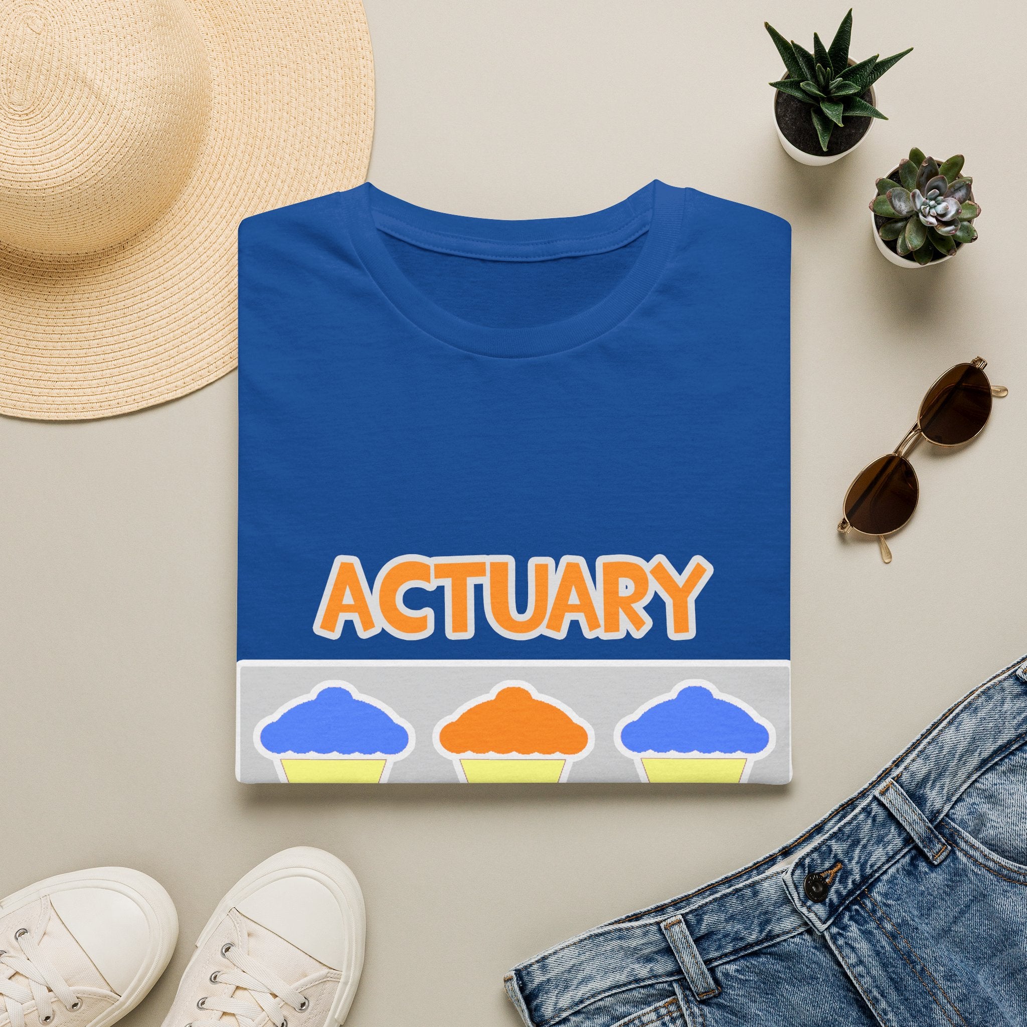 Actuary ... Will Work For Cupcakes - Unisex Softstyle T-Shirt
