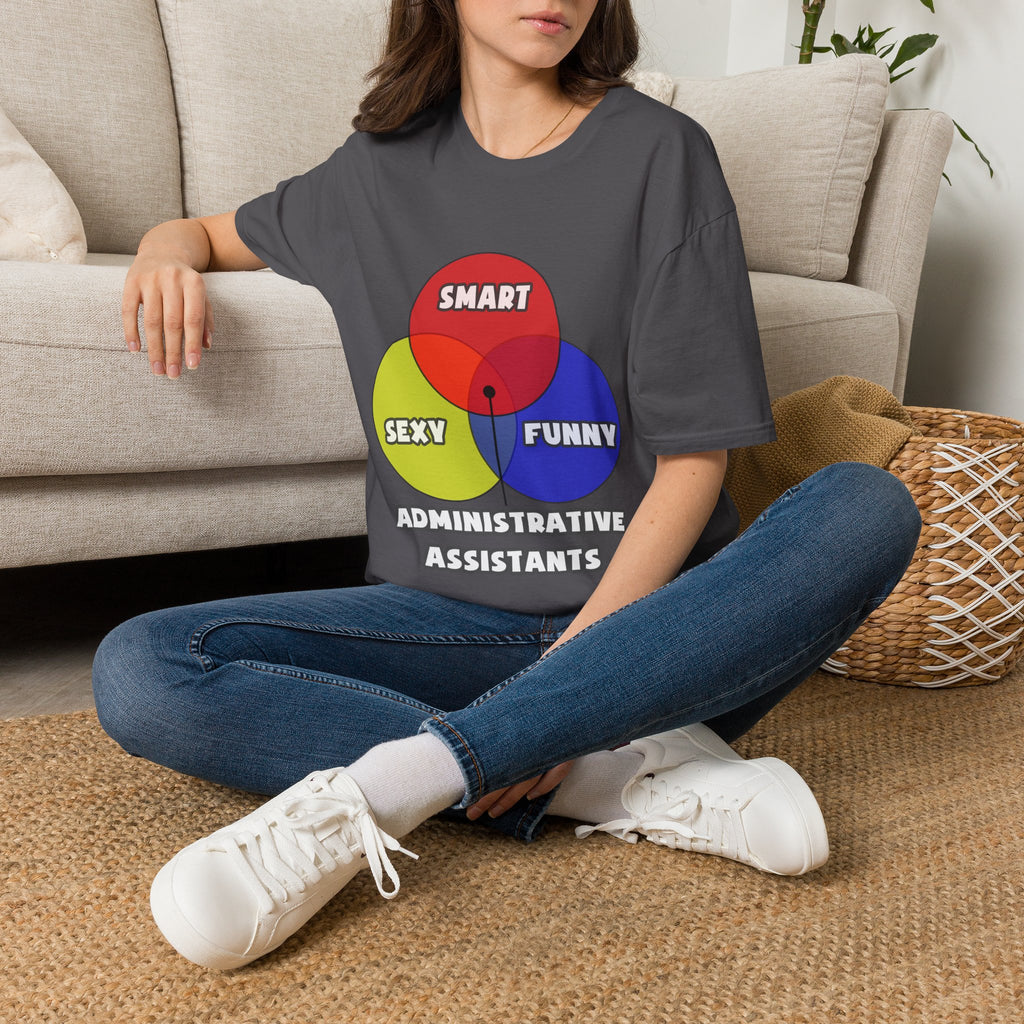 Venn Diagram .. Administrative Assistants - Unisex Softstyle T-Shirt