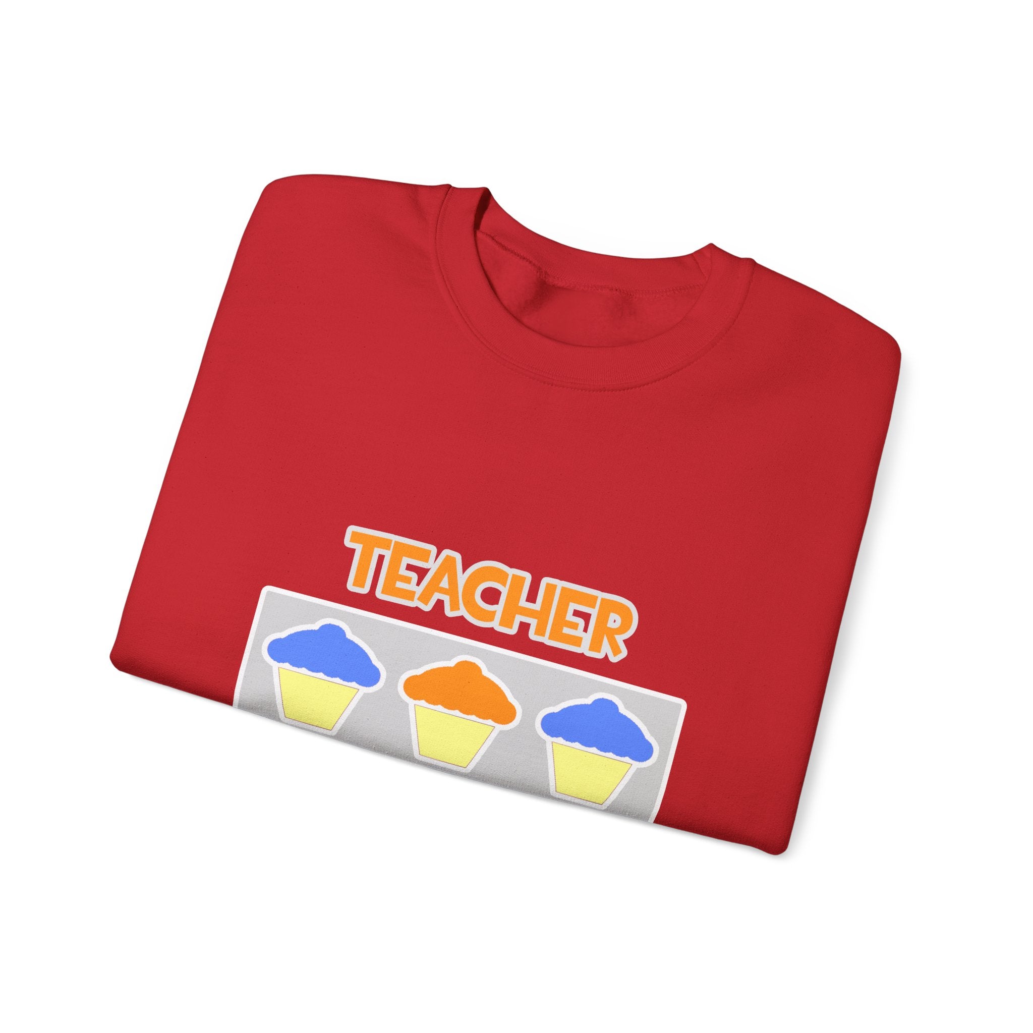 Teacher ... Will Work For Cupcakes - Unisex Heavy Blend™ Crewneck Sweatshirt