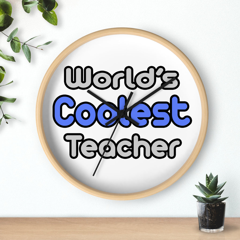 World's Coolest Teacher - Wall Clock
