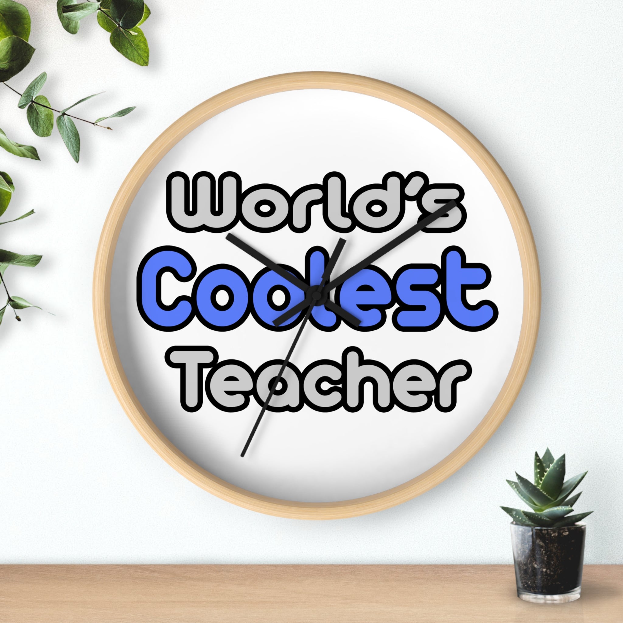World's Coolest Teacher - Wall Clock