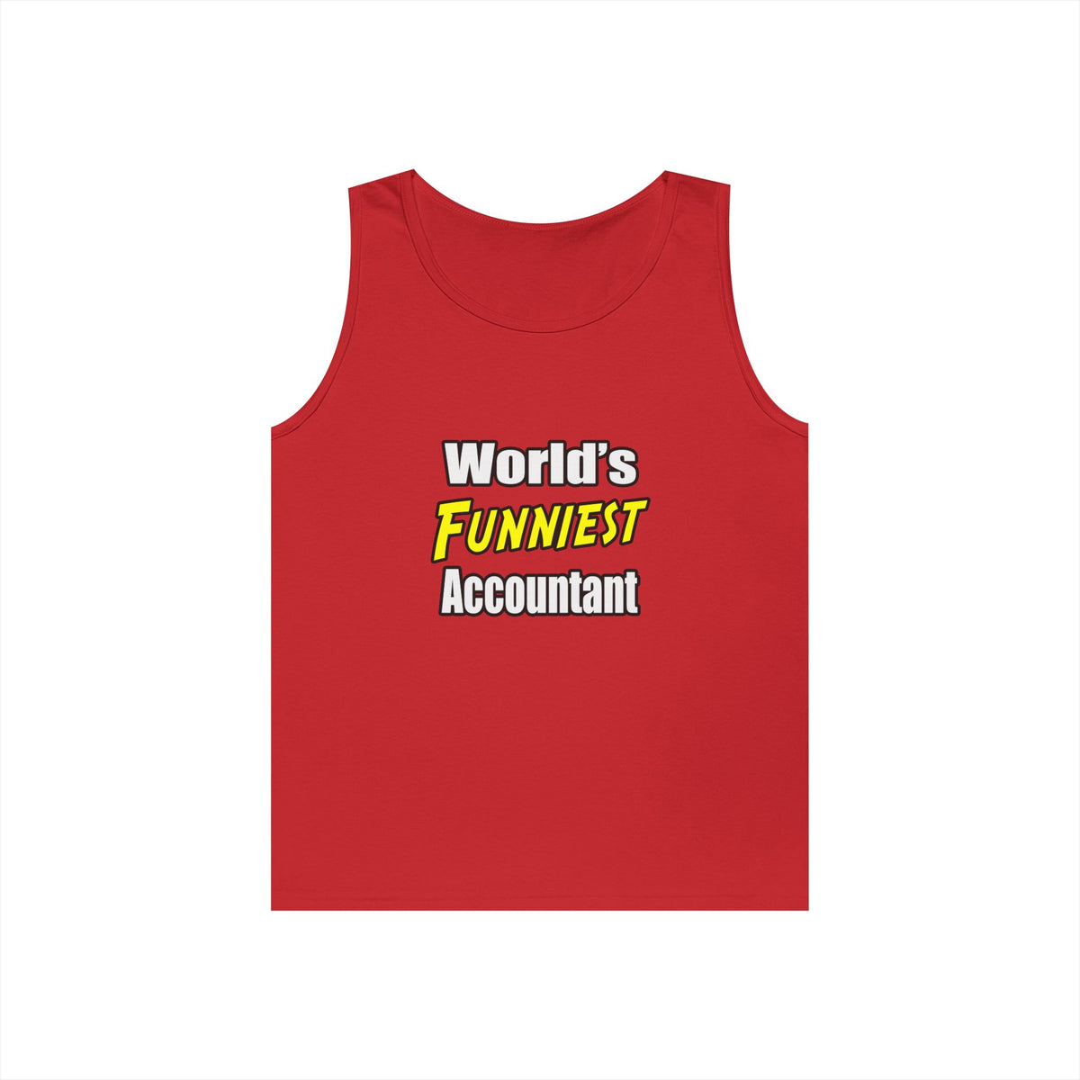 World's Funniest Accountant - Unisex Heavy Cotton Tank Top