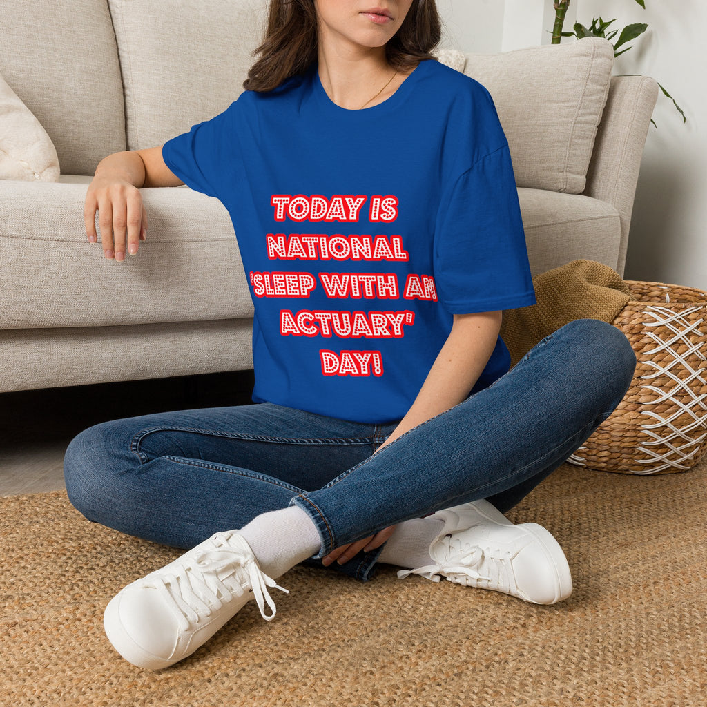 National 'Sleep With an Actuary' Day - Unisex Softstyle T-Shirt
