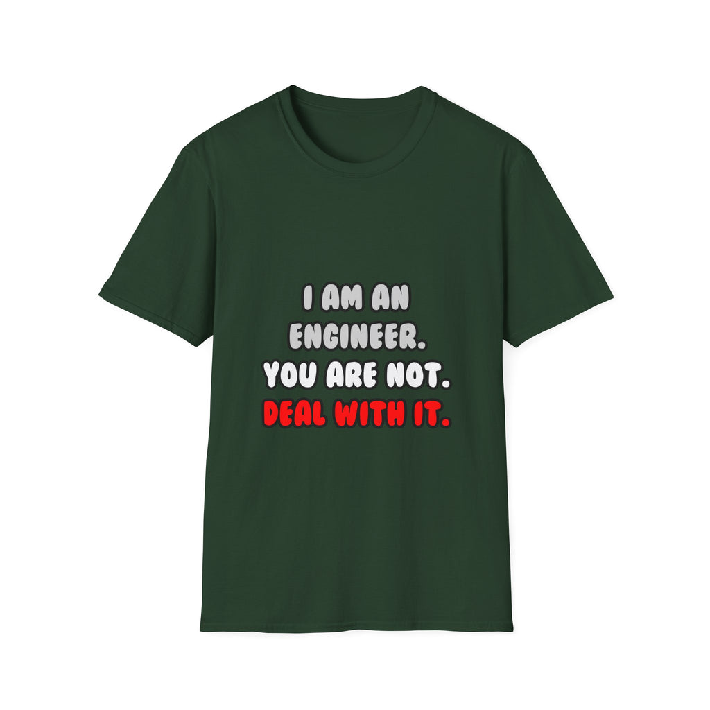 Deal With It ... Funny Engineer - Unisex Softstyle T-Shirt